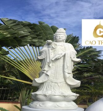 Tượng Phật Quan Âm Bằng Đá Cẩm Lệ Đà Nẵng