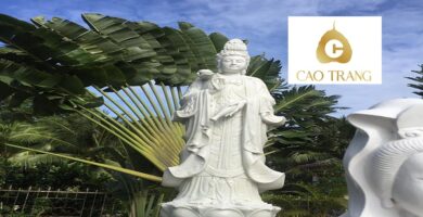 Tượng Phật Quan Âm Bằng Đá Cẩm Lệ Đà Nẵng