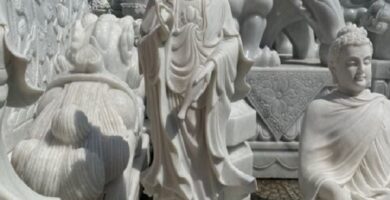 Tượng Quan Âm Bằng Đá Thái Nguyên
