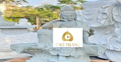 Tượng Quan Âm Tự Tại Bằng Đá