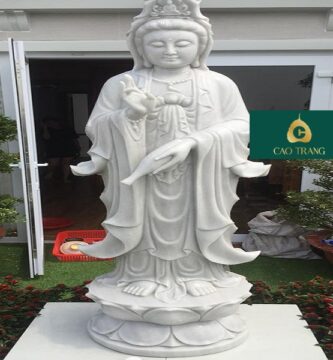 Tượng Quan Âm Bằng Đá Cẩm Lệ Đà Nẵng