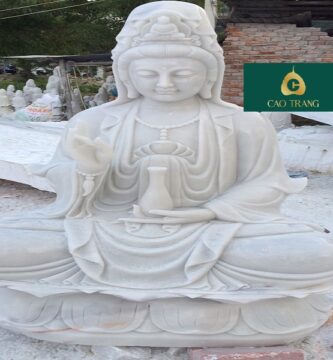 Bán Tượng Quan Âm Ngồi Bằng Đá