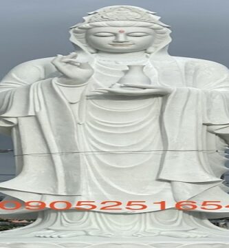 Tượng Phật Bà Quan Âm Bằng Đá Thạch Anh