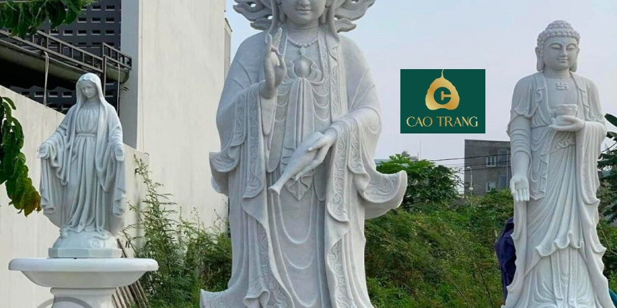 Tượng Phật Quan Âm Bồ Tát Bằng Đá