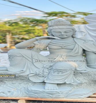 Tượng Quan Âm Tự Tại Bằng Đá