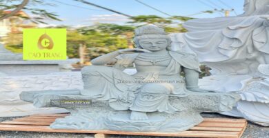 Tượng Quan Âm Tự Tại Bằng Đá