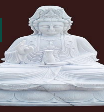 Tượng Quan Âm Ngồi Bằng Đá