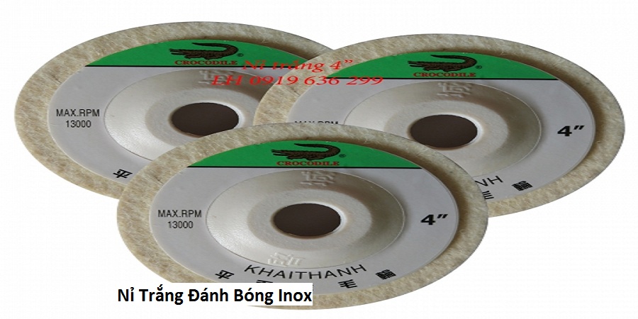 Nỉ Trắng Đánh Bóng Inox