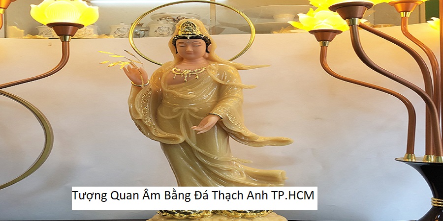 Tượng Quan Âm Bằng Đá Thạch Anh TP.HCM