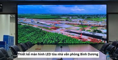 Thiết kế màn hình LED tòa nhà văn phòng Bình Dương