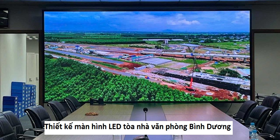 Thiết kế màn hình LED tòa nhà văn phòng Bình Dương