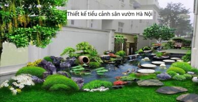 Thiết kế tiểu cảnh sân vườn Hà Nội
